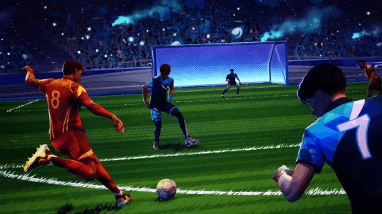 游戏角色选择界面截图，展示多款风格各异的球员形象