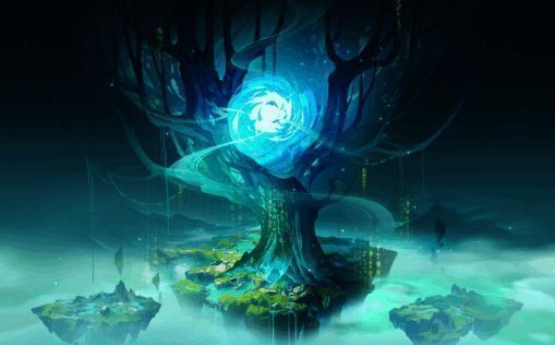 巫山地区场景展示,整体色调幽绿,氛围神秘诡异