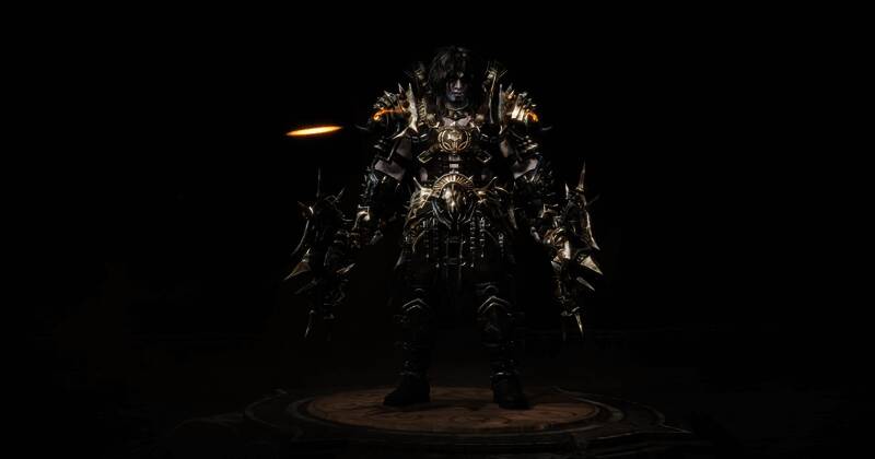 游戏场景截图,展示地狱战场与演唱会舞台融合的独特视觉风格