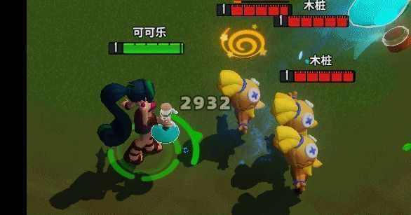 可可乐在不同符文加成下展现出多种战斗风格,画面流畅自然