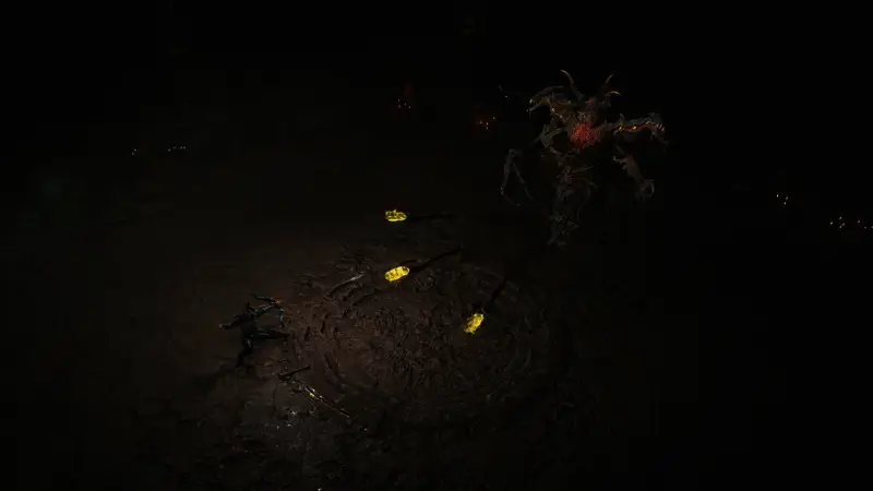 《暗黑破坏神4》第8赛季宣传画面，背景为黑暗魔幻风格的战场