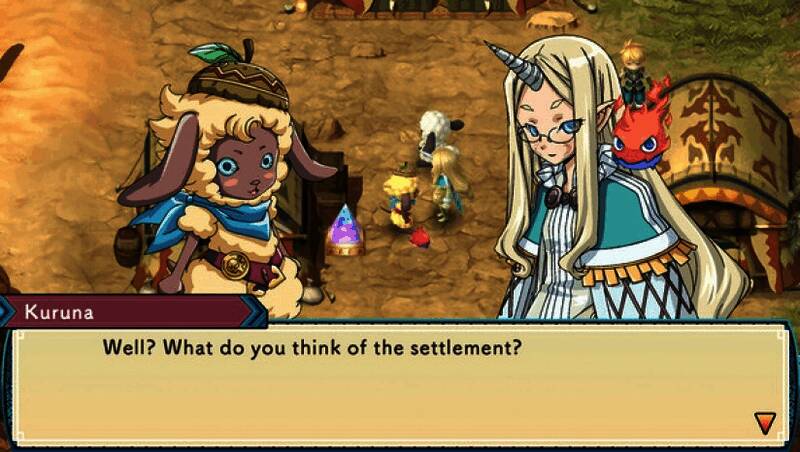 主角麦斯与各种魔物互动的画面，背景是农场和战斗场景交替出现