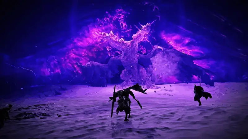 碎身巨颚Boss战斗画面,黑暗风格场景中巨型怪物张开血盆大口