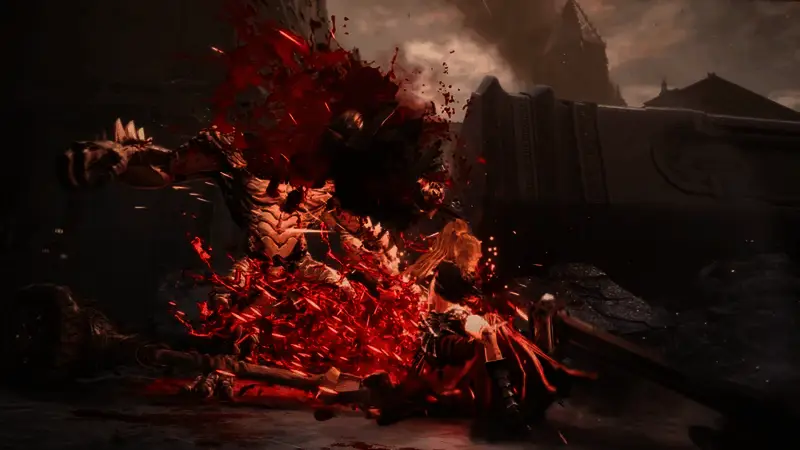 战斗场景截图,光影特效华丽,打击感十足