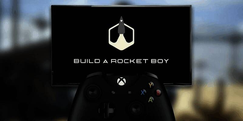 Build A Rocket Boy工作室办公环境，充满科技感的游戏开发场景