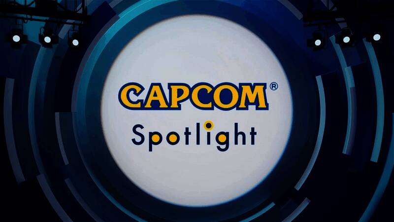 卡普空官方宣传海报,展示Capcom Spotlight字样及直面会时间信息