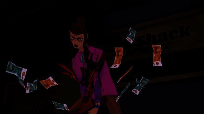 主角 Michelle 穿梭于现实与恶魔世界的画面,展现出游戏的双重视角设定