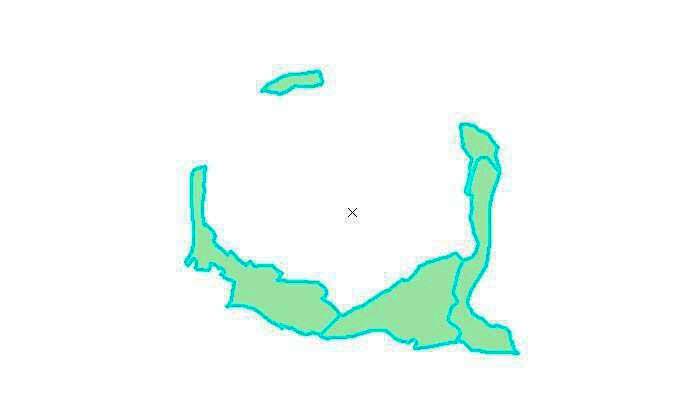 完成平移后的矢量数据对比示意图