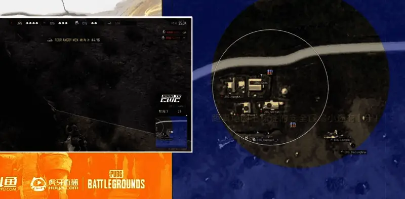 R1阶段7战场局势紧张,JRG占据有利地形进行最终进攻