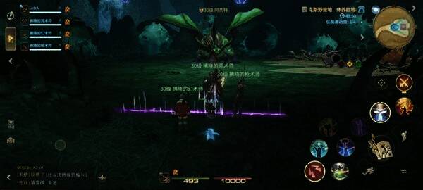 阿杰特释放巨龙吐息技能，地面出现红色AOE预警区域