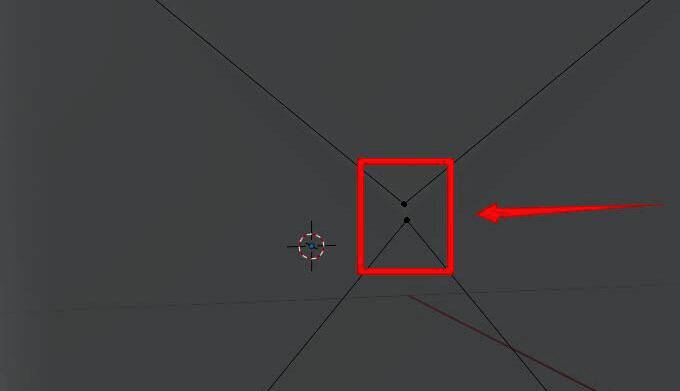 两个位置非常接近的顶点被选中的示意图