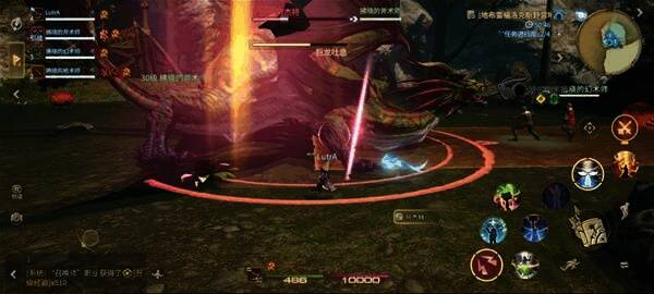 阿杰特血量降低后腾空而起，准备离开战场