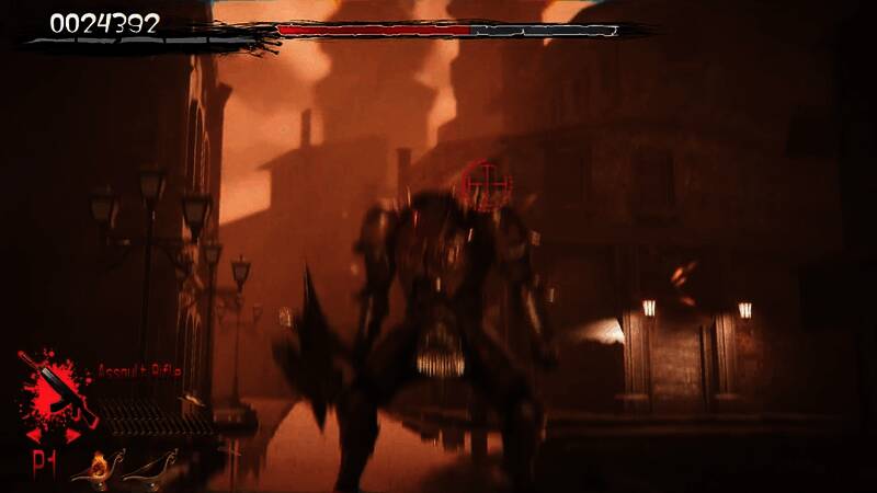 特工换弹瞬间,背景可见大量倒下的怪物尸体