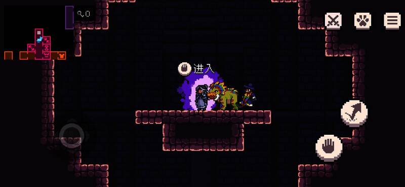 游戏地图标注多个彩色标记，显示不同怪物种类的分布区域