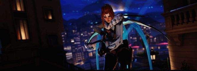 《守望先锋2》角色技能展示画面，技能特效绚丽