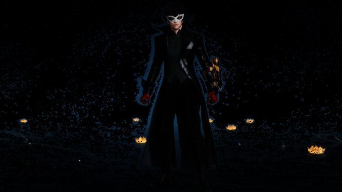 角色释放总攻击动作特效,背景为预告信动画