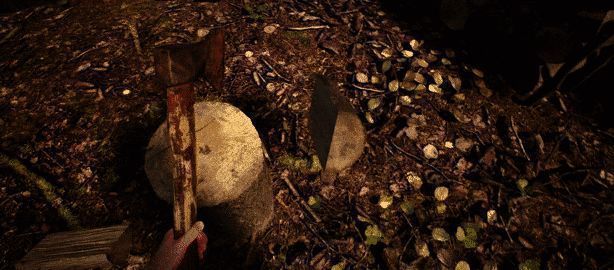 篝火旁玩家正在架设木架准备烘干蘑菇，烟雾缭绕营造温馨氛围