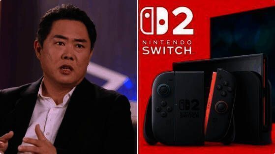 索尼高层会议现场图，SIE总裁西野英明发言中