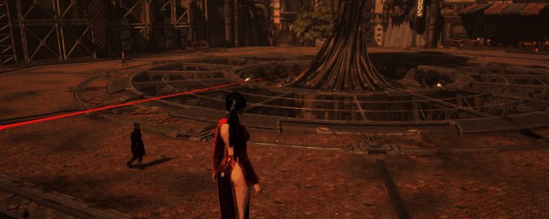 游戏画面展示记忆广场后巷环境