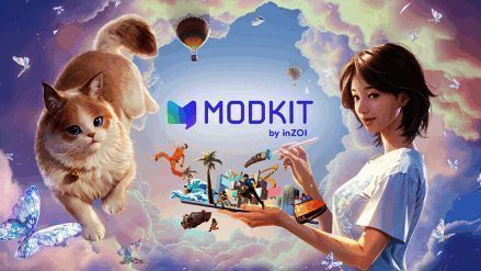 《inZOI》官方模组工具界面展示，显示3D建模与插件操作区域