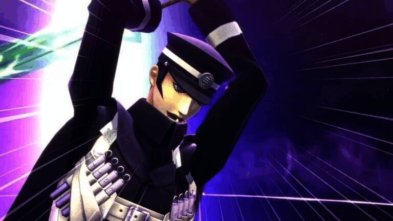 《葛叶雷道复刻版:超力兵团奇谭》游戏宣传画面,主角手持武器站在城市与异界交界处