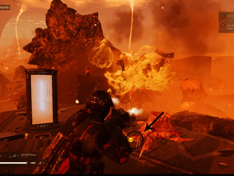 玩家角色正在连续射击,屏幕上显示多杀连击特效