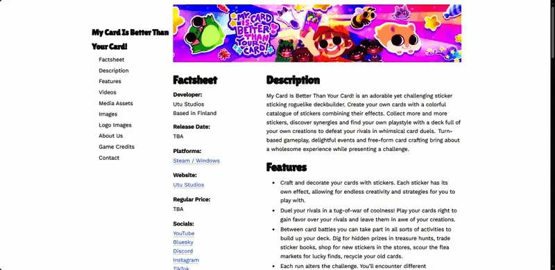 游戏官网界面截图，展示主要信息板块和导航栏