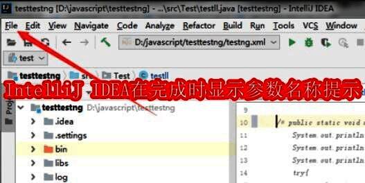 IntelliJ IDEA主界面展示,左侧为项目结构,右侧为代码编辑区域