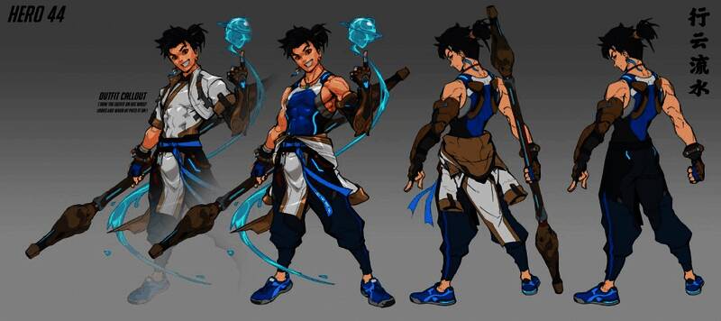 《守望先锋》新地图阿特利斯全景图,背景为摩洛哥风情建筑与自然景观