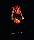 男格斗家佩戴冰棒武器装扮效果图,拳套泛着冰蓝色光芒,附带寒气特效