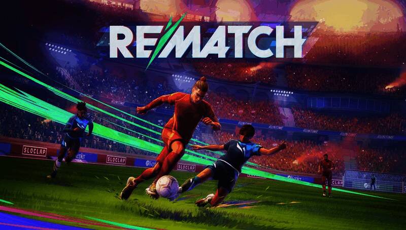 开球REMATCH游戏画面展示五人街头足球比赛，风格卡通化，充满活力与动感