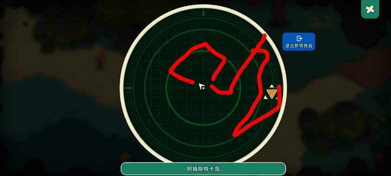 刺柏与棍棍树所在区域地图标记，地形清晰可见