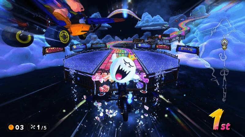 《马力欧赛车8》与《马力欧赛车8 豪华版》开发团队人员延续性对比图