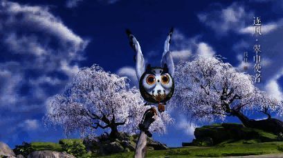 逐风使者系列坐骑展示,五种不同颜色的猫头鹰造型坐骑排列整齐