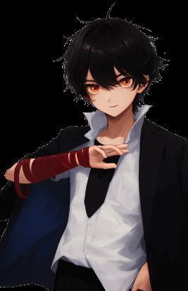 肖文非角色立绘，身穿校服，表情坚定