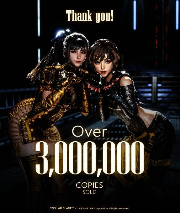 《剑星》官方发布的感谢贺图一,画面中角色做出飞吻动作,背景为星空与战斗特效