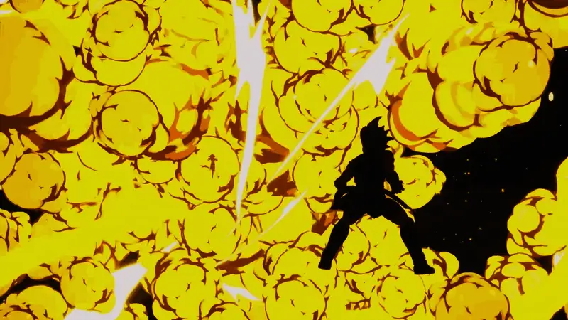 角色战斗特写镜头,眼神凌厉,充满杀气