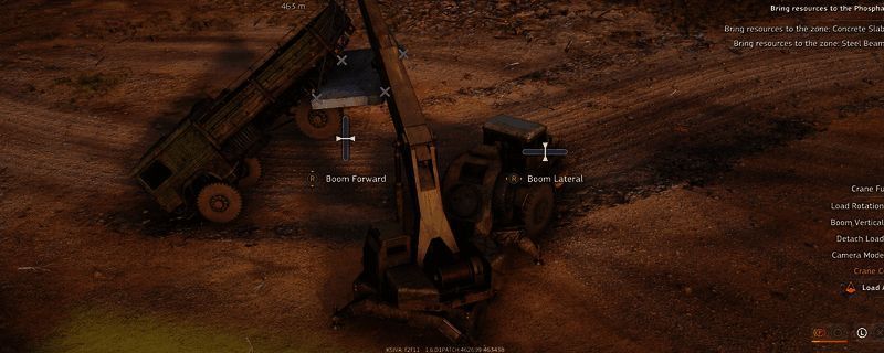 游戏内吊车模型展示，显示详细车辆结构