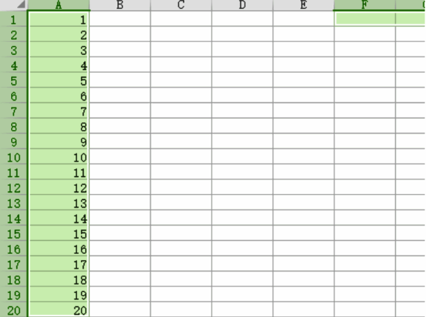 已完成自动填充的Excel表格界面展示