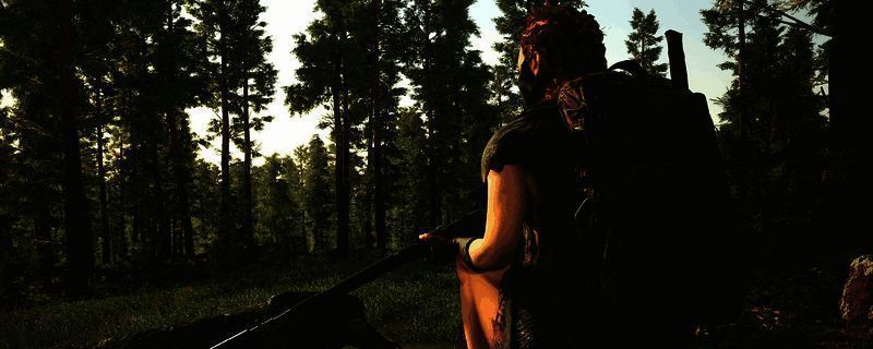 《人渣》游戏内角色手持武器,与僵尸激烈对抗的紧张场景