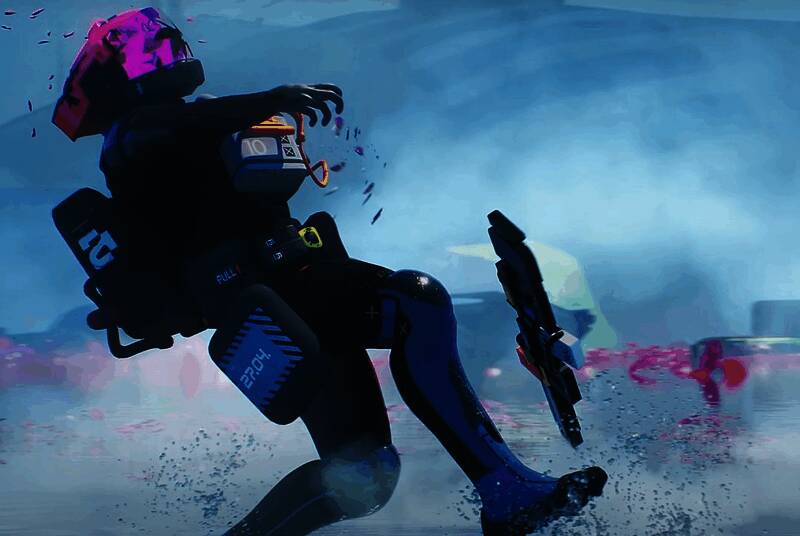 索尼高层赫尔曼·胡尔斯特在投资者会议中发言,表情严肃