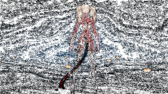 无尘展示动作,身披长风衣,燕尾摆动,尽显怪盗风采