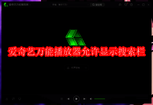 爱奇艺万能播放器主界面展示,界面简洁直观