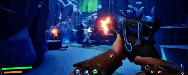 游戏中激烈战斗场景,角色持枪对峙,背景呈现未来都市风貌