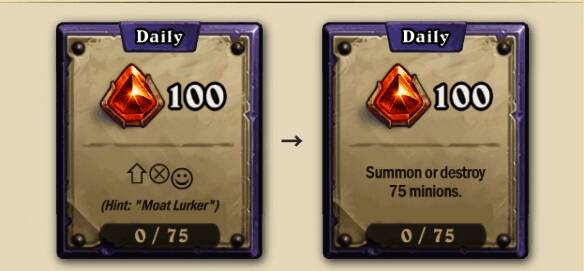 炉石传说任务界面展示沟渠潜伏者任务详情