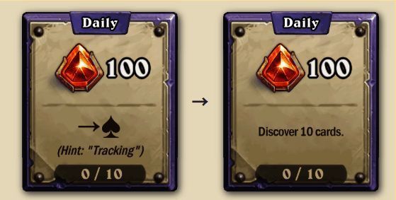 追踪术任务界面展示发现卡牌任务内容