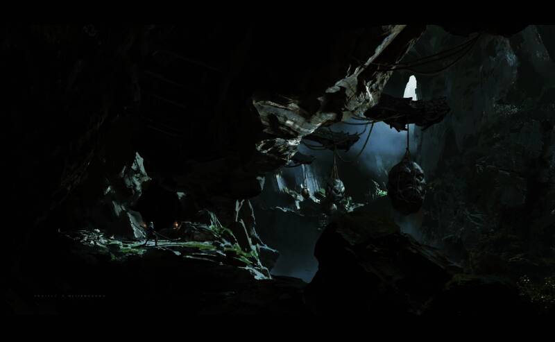 青狮BOSS早期设定图,展示其不同姿态与战斗形态