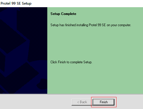 安装完成界面展示,提示用户点击完成按钮退出安装程序