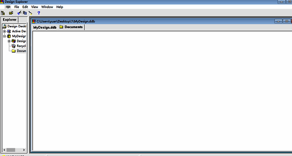 右键菜单展示多种文档类型选项,突出Schematic Document