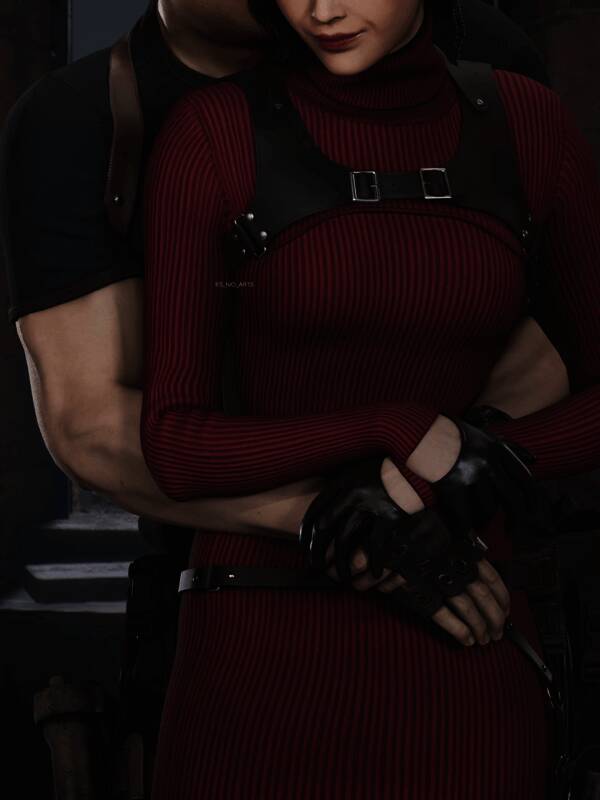 两人背靠背站立的战斗姿态，展现默契配合与深厚羁绊